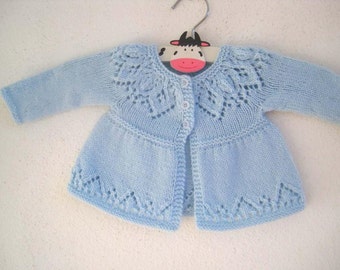 Baby Cardigan Knitting Pattern - Girls sweater knitting pattern - Anya  cardi knitting pattern - Baby sweater knitting pattern