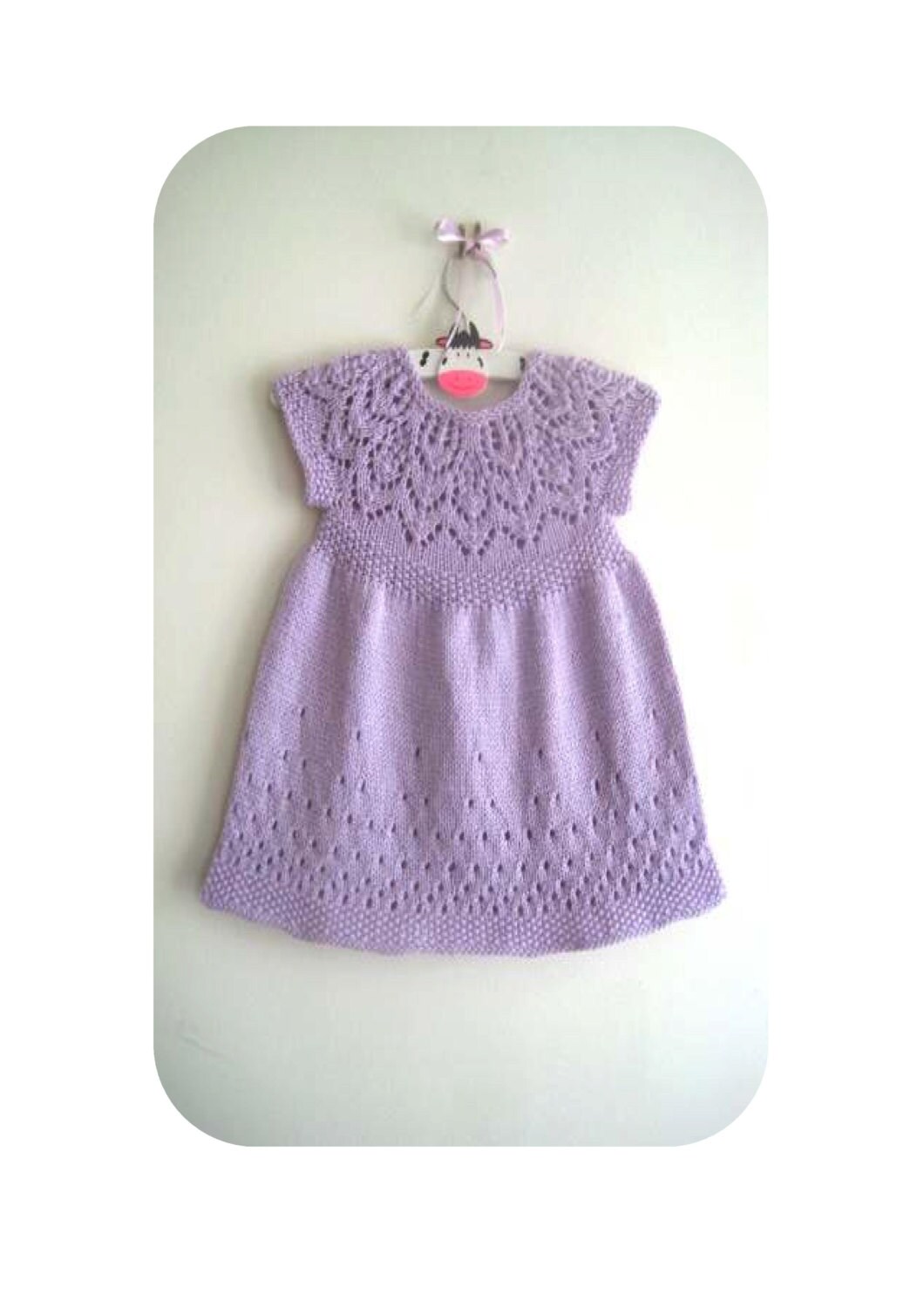 Baby Dress Knitting Pattern Girls Lace Dress Knitting Etsy Canada