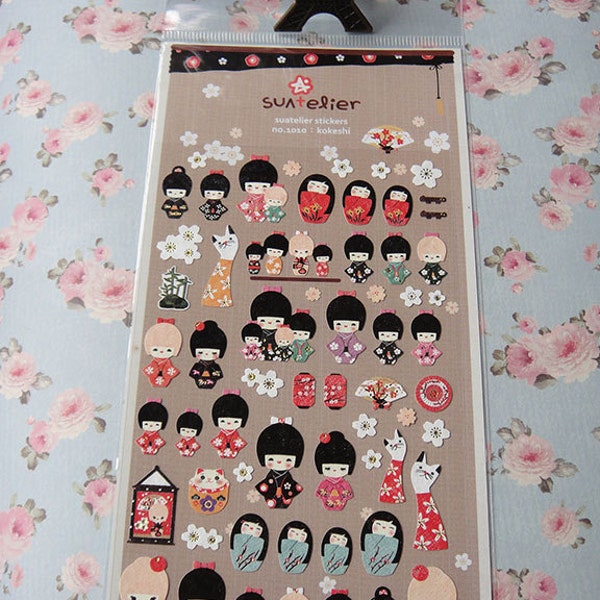 Lovely Japanese Kokeshi stickers/korean stickers/cute sticker/Kawaii sticker