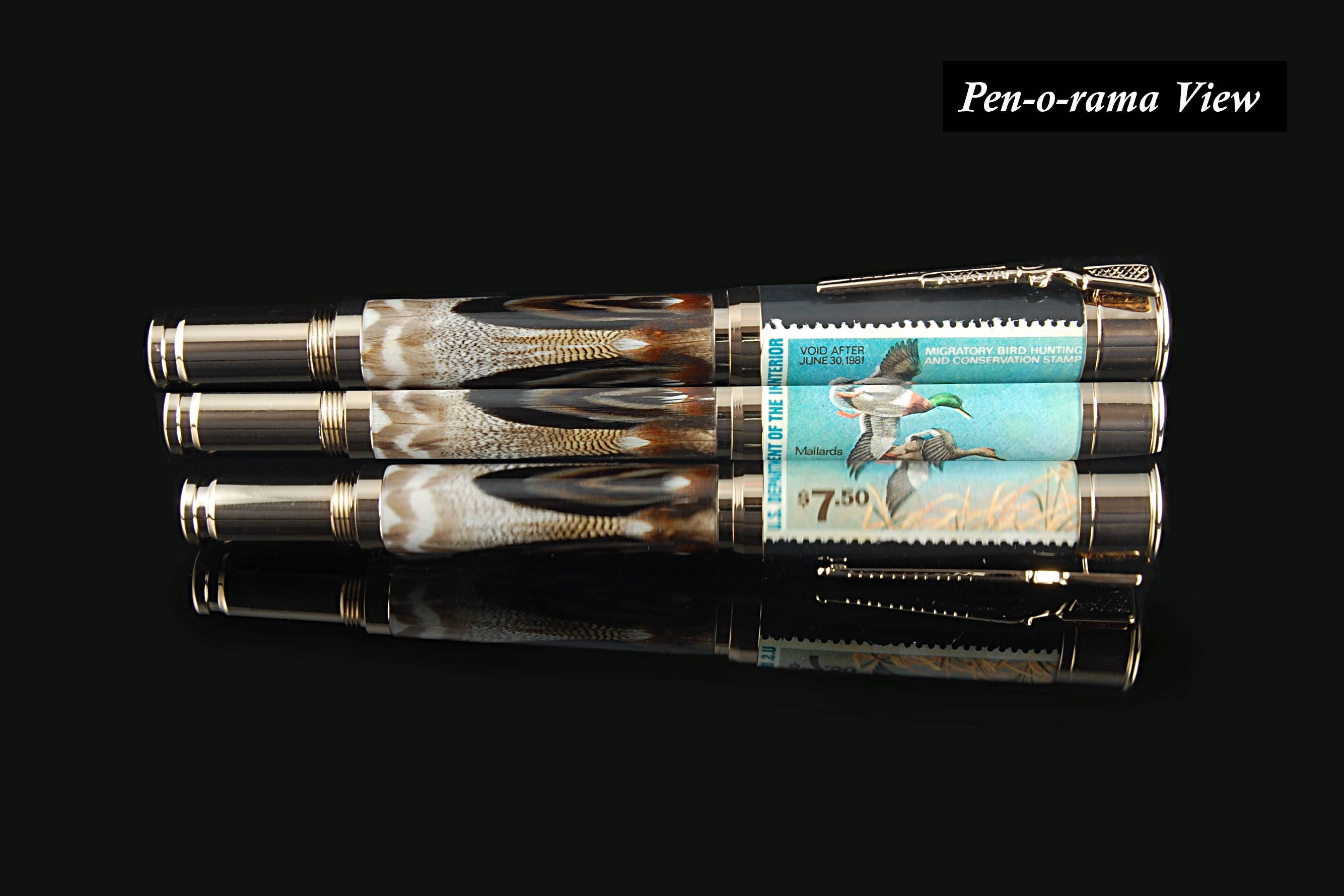 Shotgun Shell Pen Rollerball Pen With Duck Feathers & Mallard Duck ...