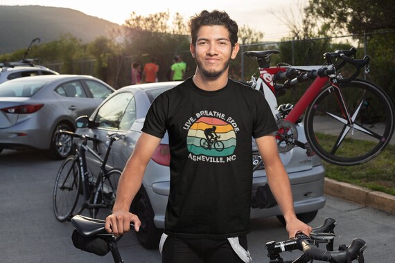 Vintage Asheville Nc Bike Cyclist T-Shirt Vintage Asheville Nc Bike Cyclist T-Shirt