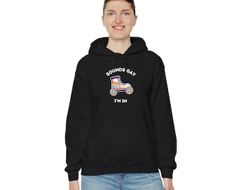 Sudadera unisex con capucha "Suena Gay, estoy dentro", orgullo LGBTQ