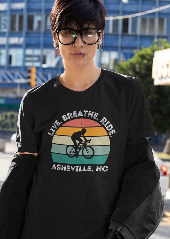 Vintage Asheville Nc Bike Cyclist T-Shirt Vintage Asheville Nc Bike Cyclist T-Shirt