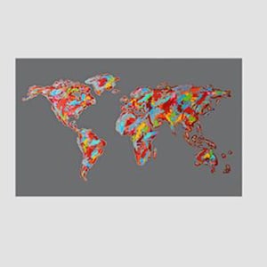 Gemälde Acryl Leinwand painting Malerei streetart popart abstrakt Weltkarte world abstrakt art
