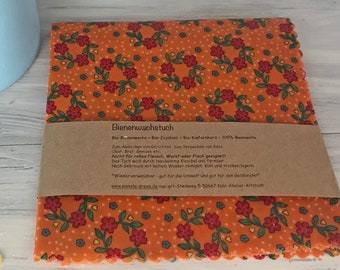 BIENENWACHSTUCH - wiederverwendbar, gift, Wachstuch, zero waste, null Müll, ohne Plastik, bio, bees wax wrap, organic, nachhaltig, Brottuch