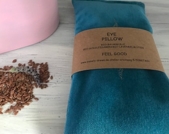 Augenkissen, Yoga, eye pillow, Bio-Lavendel, Bio-Leinsamen, Meditation, Lavendelkissen, gift, Kühlkissen, Wärmekissen, wiederverwendbar