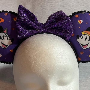 Handmade Disney Minnie Mickey Halloween Headband Ears