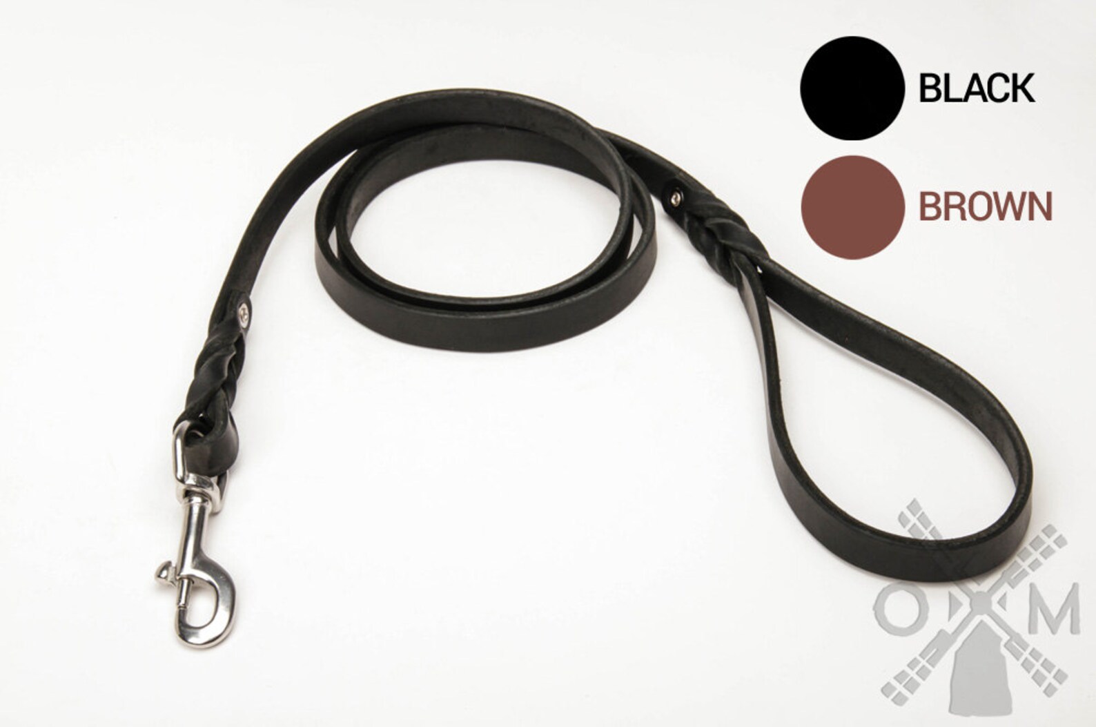 Top Quality Leather Dog Leash With Stainless Steel Snap Hook Etsy