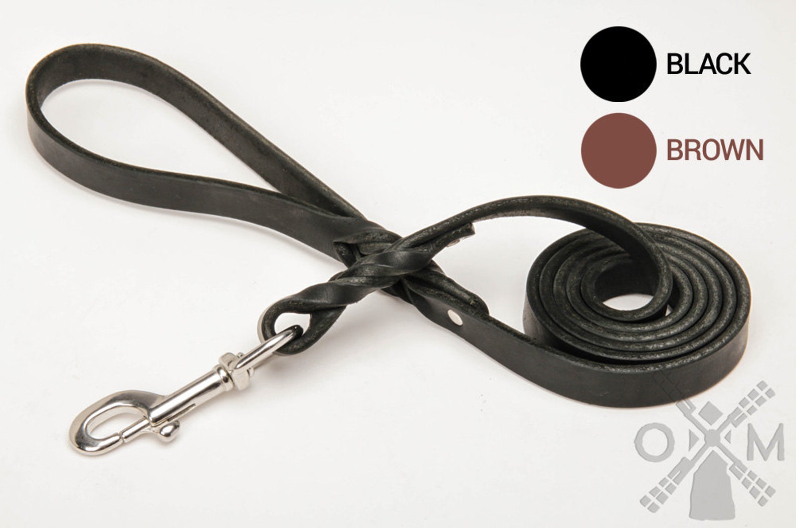 Top Quality Leather Dog Leash With Stainless Steel Snap Hook Etsy