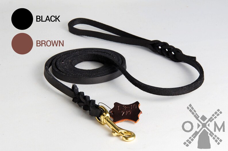 Show Leather Dog Leash With Beautiful Braids 8 1/3 Ft 250 Etsy