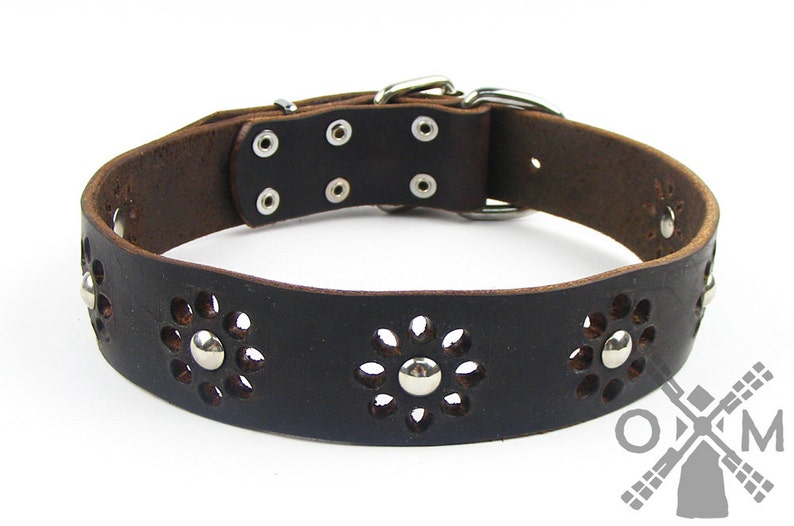 NEW Fancy Dog Collar elegant Flower With Nickel Etsy