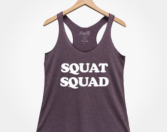 Camiseta de tirantes Squat Squad: camiseta de entrenamiento para mujer
