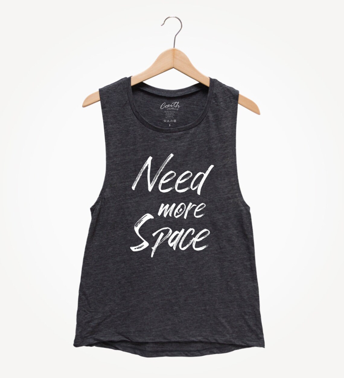 Need More Space Muscle Tee Tank Top Women Muscle Tank Top Etsy