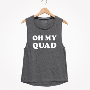 Oh mein Quad Muskel Tank Top - Damen Workout Gym Shirt