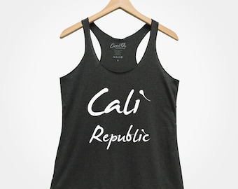 California Republic Tank Top: Ladies' Summer Vacation Shirt