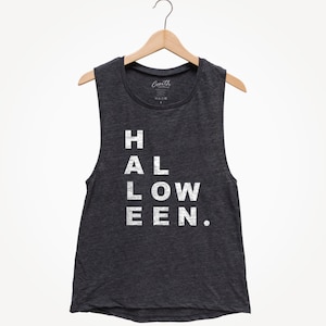 Halloween Muscle Tank Top: Funny Witch Costume Shirt
