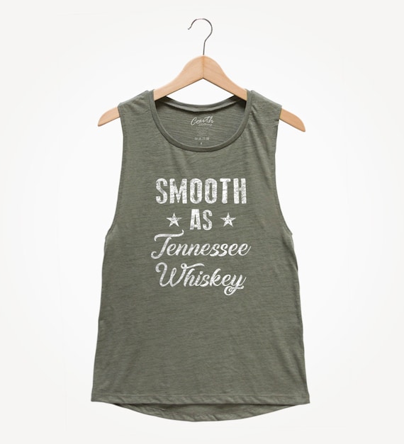 Smooth as Tennessee Whiskey, Women's Muscle Tee, Muscle Tank Top