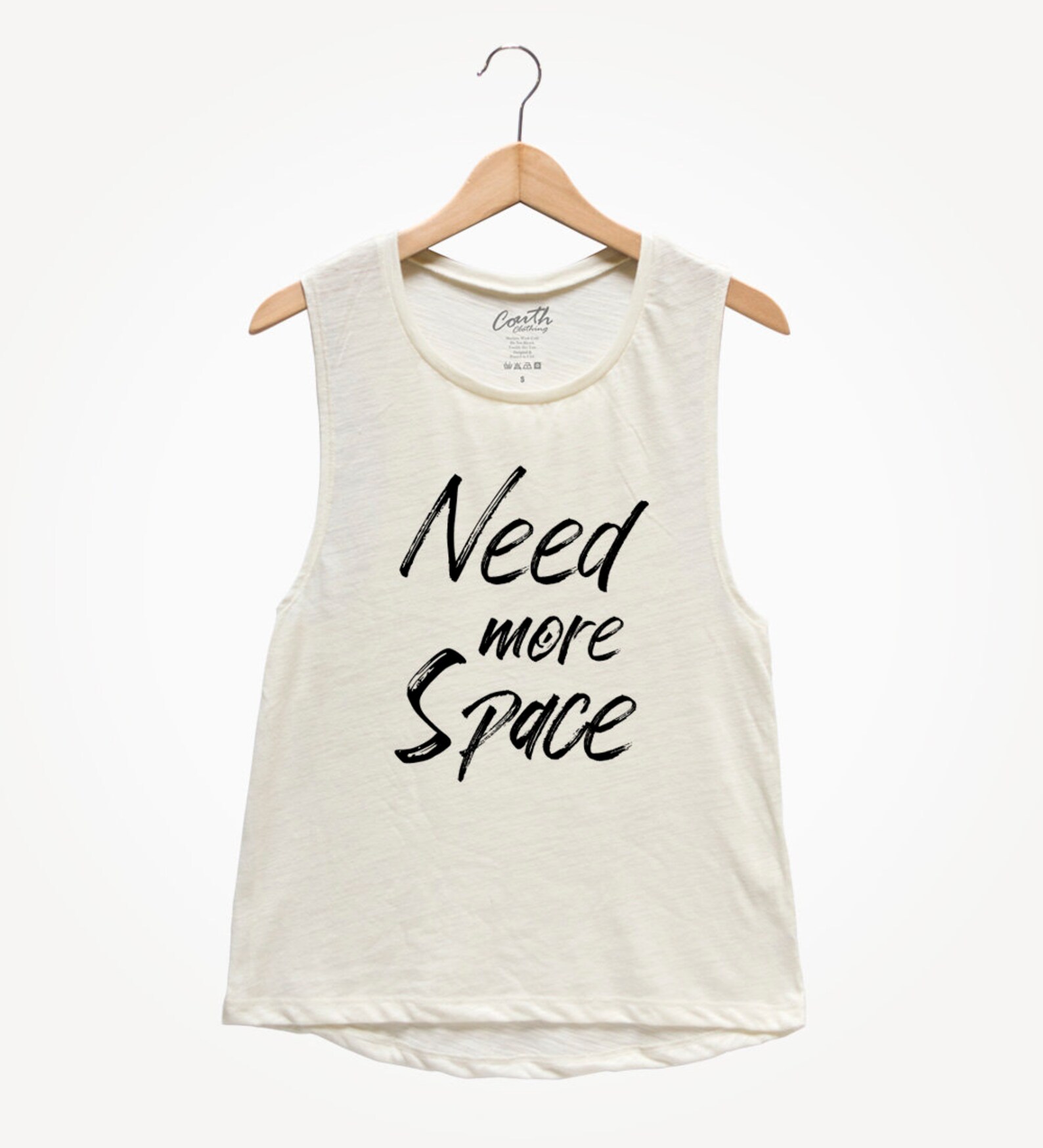 Need More Space Muscle Tee Tank Top Women Muscle Tank Top Etsy