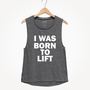 Koszulka bez rękawów Born To Lift Muscle: luźna koszulka do ćwiczeń na siłownię