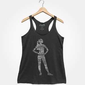 Workout Tank Top, Women's Racerback Top, Motivation Shirt, Gym Top, Eco-Friendly Ink, Women Graphic Tee, Gift for Wife, Girlfriend, Fitness