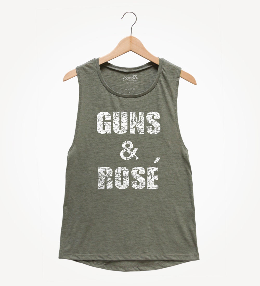 Guns N Rose Tank Top Women's Muscle Tank Wine Shirt Etsy