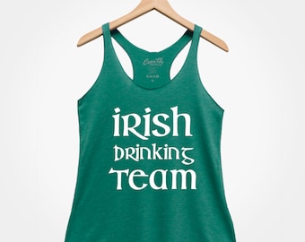 St Patricks Day Irish Drinking Team Tank Top