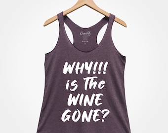 Perché la canotta Wine Gone Triblend è diventata divertente? - Maglietta grafica da donna