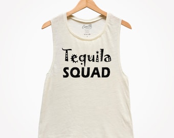 Tequila Squad Muscle Tee: Cinco de Mayo Party Tank Top