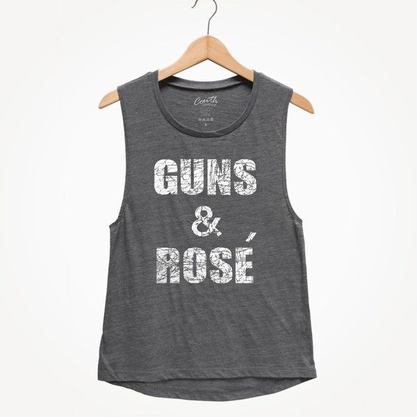 Guns N Rose Tank Top - Women's Muscle Tank - Wine Shirt - Bachelorette Party Tanks - Bride's Squad Tank Top - Wine Tank Top - Party Tank