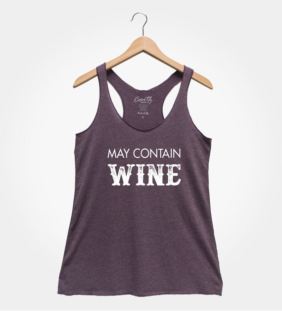 May Contain Wine Tank Top Women Funny Graphic Drinking Shirt Summer Sleeveless Tee Tops