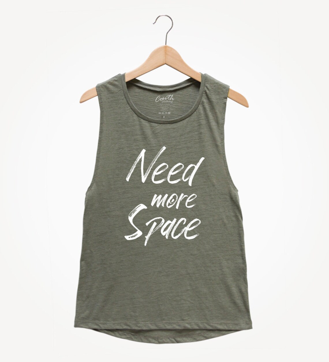 Need More Space Muscle Tee Tank Top Women Muscle Tank Top Etsy