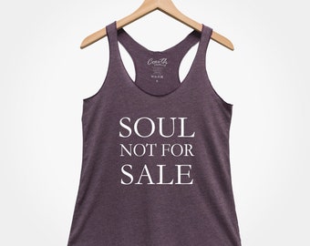 Soul Not For Tank Top, Women's Triblend Racerback