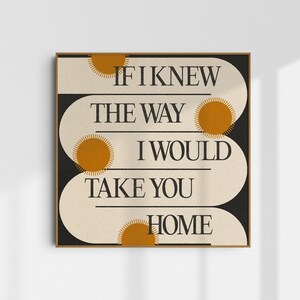 Ripple 8x8 Art Print - Quote, Music, 70s, Sunshine