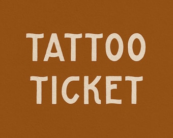 Tatueringsbiljett | Engångsbruk