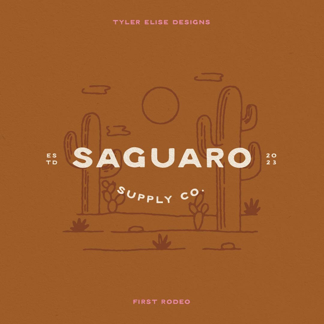 Eastern Rodeo Type Face FIRST RODEO Sans Serif Typeface by Tyler Elise - Etsy