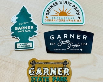 Garner State Park Stickers - Frio River - Concan, Texas Decal - Campground - Vinyl Sticker - Vinyl Decal - Gifts - Camping Sticker