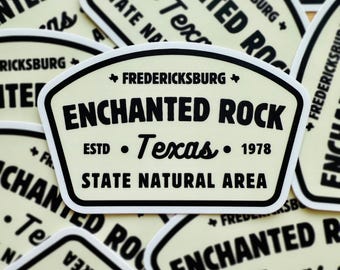 Enchanted Rock Sticker - Texas State Park Vinyl Decal - Hiking Adventure Souvenir - Nature Lover Gift - Fredericksburg Texas