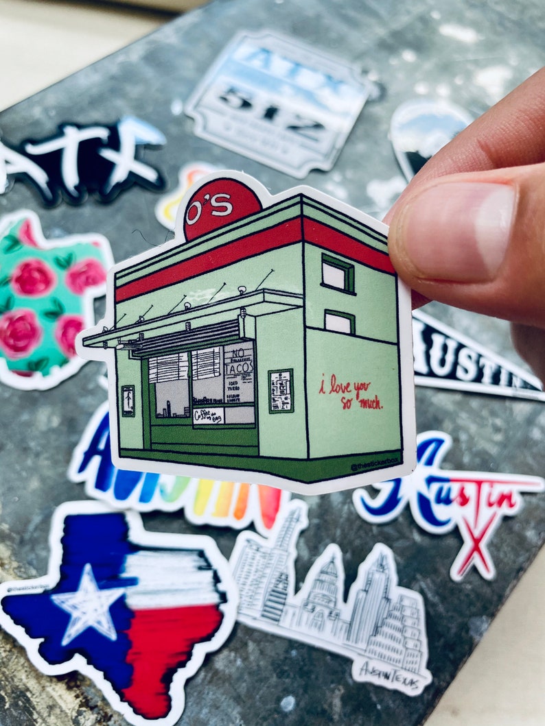 Austin Texas Sticker Texas Sticker Austin Sticker Mini Etsy