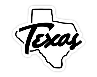 Texas Sticker - Vinyl Stickers - Austin Texas - Austin Skyline - Texas Sticker- Gifts - Party Favor - Wedding Party Gift - Wedding Favor