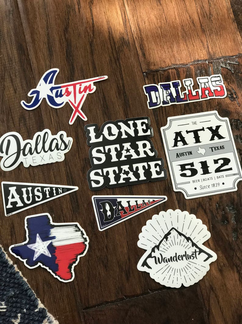 Vinyl Stickers Texas Sticker Sticker Decal Car Decal Etsy