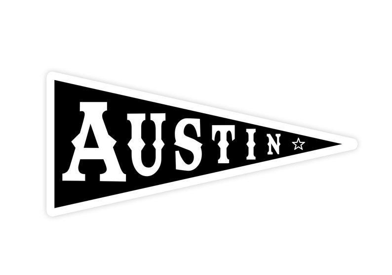 Vinyl Sticker Sticker Decal Vinyl Decal Austin Sticker Texas Sticker Car Decal Austin Decal Austin Texas Stocking Stuffer image 1