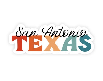 San Antonio Texas Sticker - San Antonio - Texas Decal - Laptop Sticker - Computer Sticker - Hispanic Mexican Culture