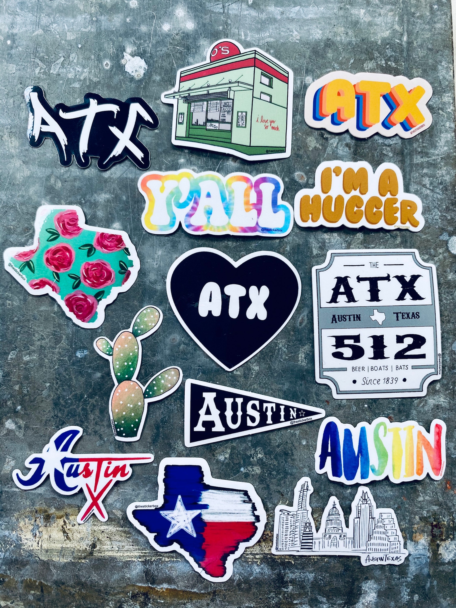 Mini Stickers Austin Texas Sticker Texas Sticker Austin Etsy
