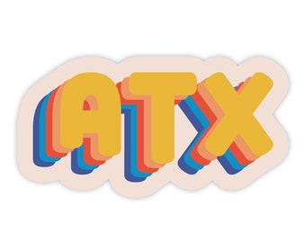 Austin Texas Sticker - Austin Sticker - Texas Sticker - Vinyl Stickers - Sticker - Gifts - Party Favor - Wedding Party Gift - Wedding Favor