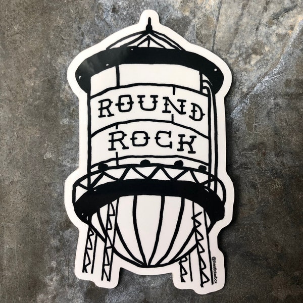 Round Rock Sticker - Texas Sticker - Yeti Sticker - Laptop Sticker -