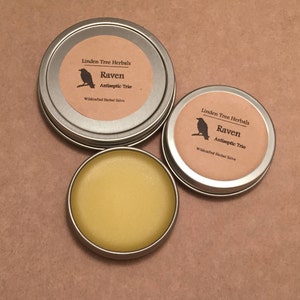 Raven Herbal Salve // Botanical Balm with Wildcrafted Cottonwood, Pine, and Wild Bee Balm