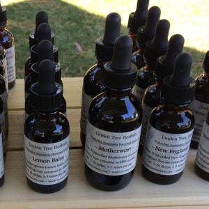 1oz ~ Choose Your Own Herbal Tincture // Wildcrafted and Sustainably Grown Botanical Extracts