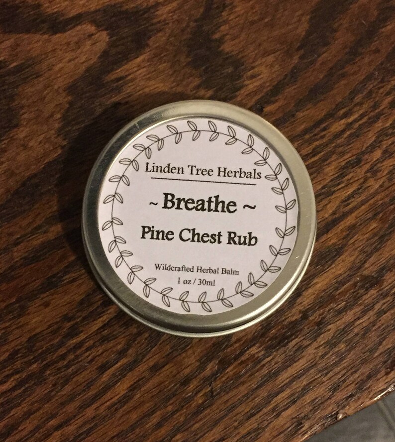 Breathe White Pine Chest Rub // Aromatic Herbal Congestion Etsy