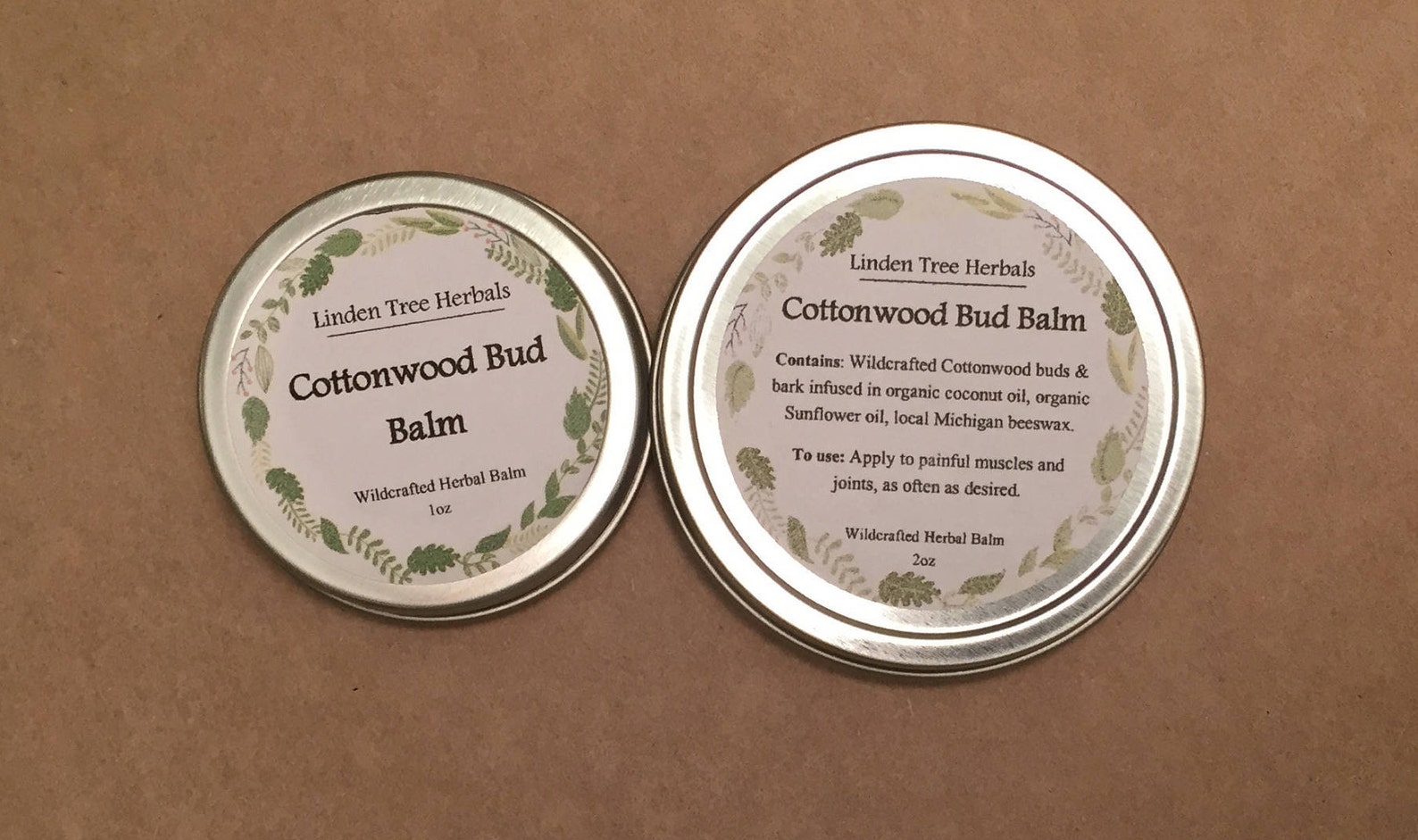 Cottonwood Bud Balm // Pain Relieving Moisturizing Botanical Etsy