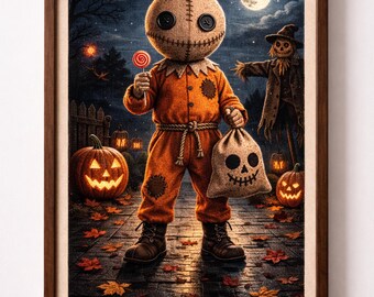 Halloween Costume Cross Stitch Pattern | PDF Instant Download | Horror Icon | Intermediate Level